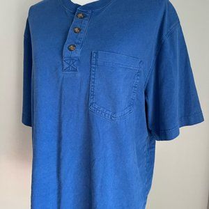 Duluth Trading Co Longtail T Blue Short Sleeve Pocket T-Shirt Size Medium